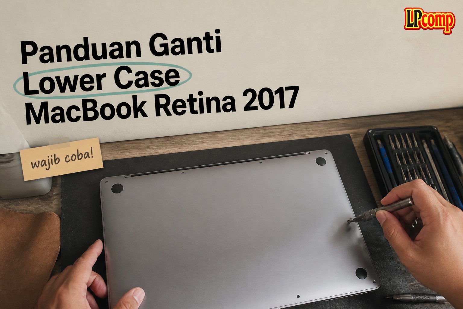 Panduan Ganti Lower Case MacBook Retina 2017