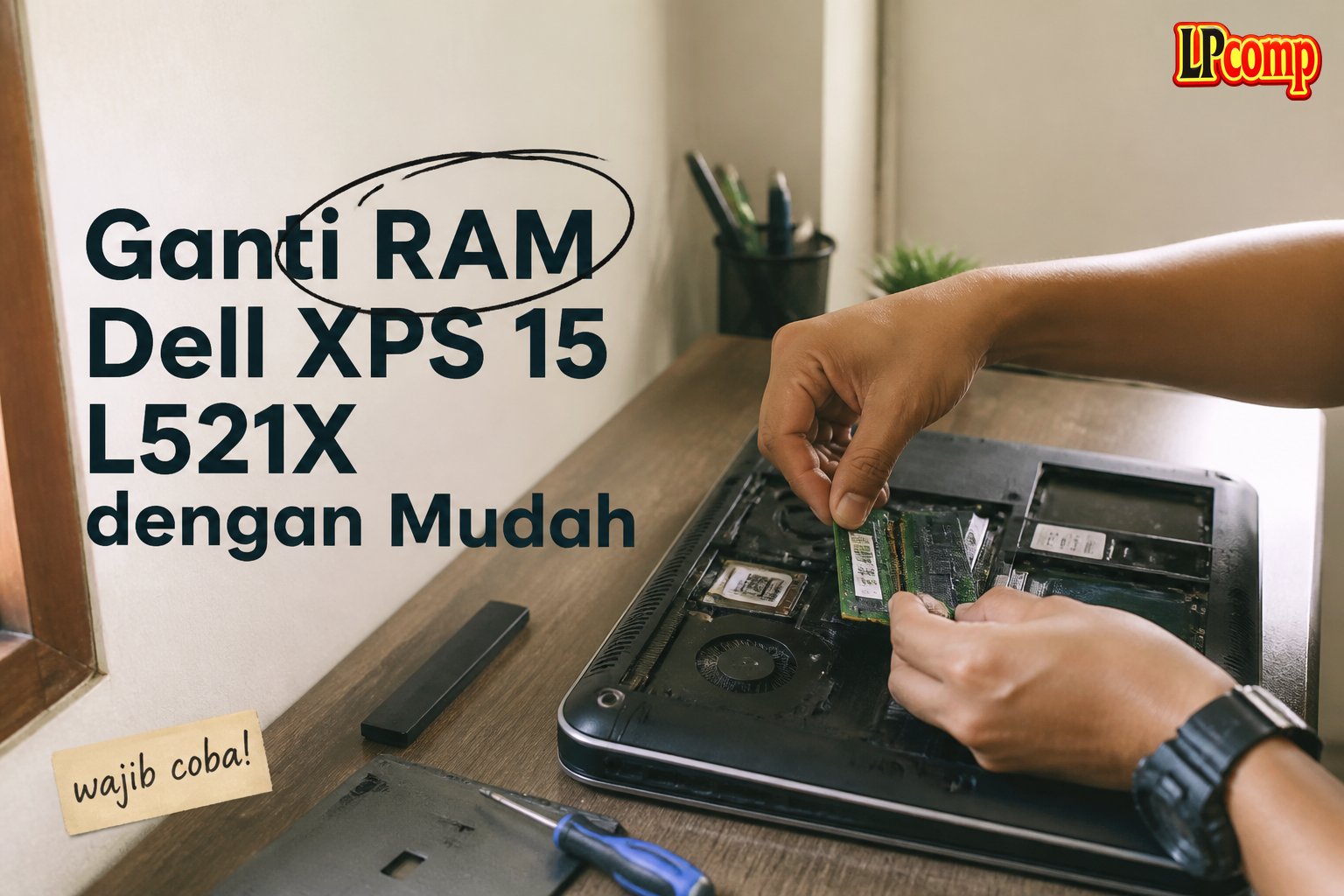 Ganti RAM Dell XPS 15 L521X dengan Mudah