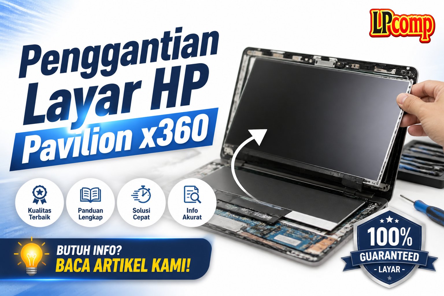 Penggantian Layar HP Pavilion x360