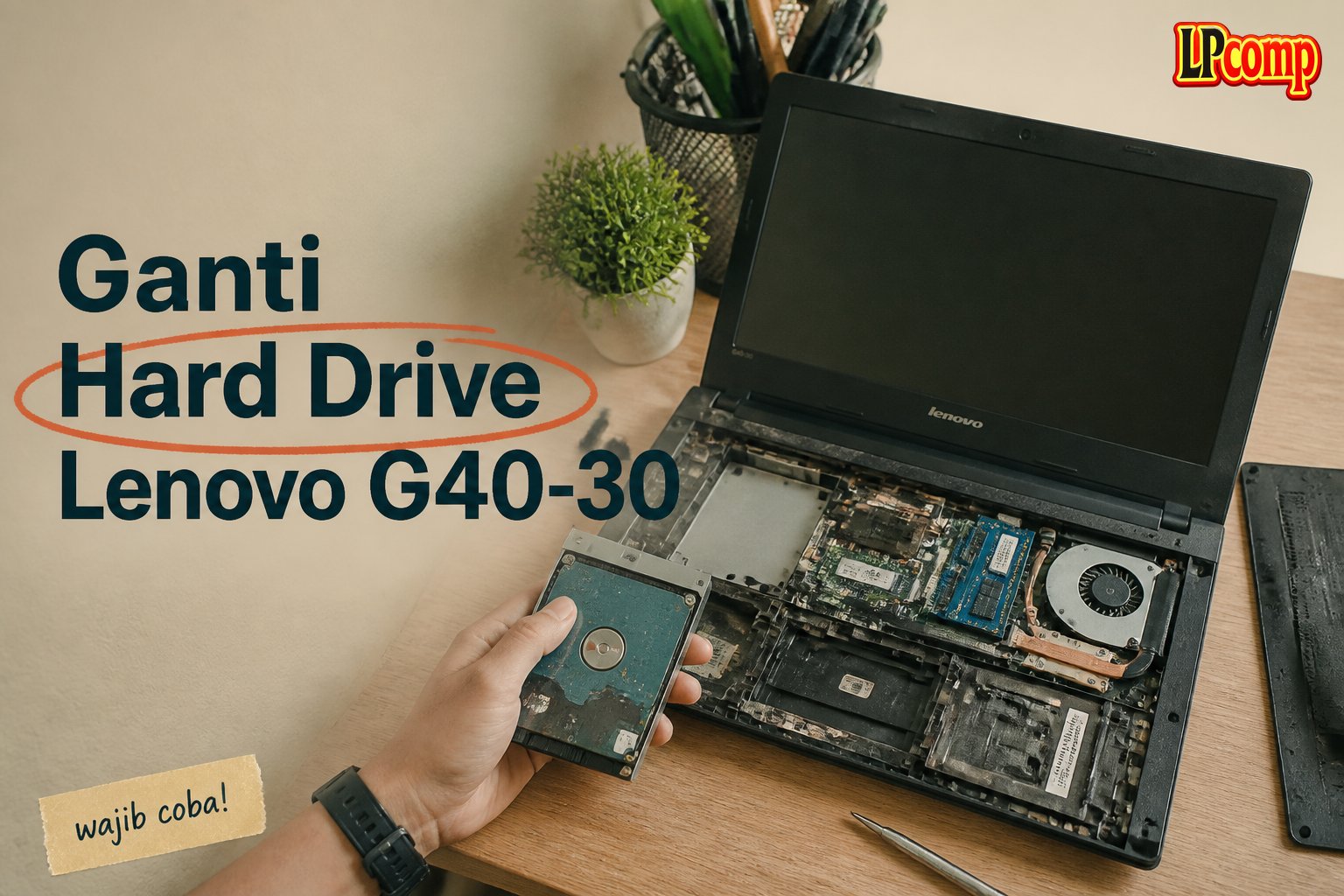 Ganti Hard Drive Lenovo G40-30