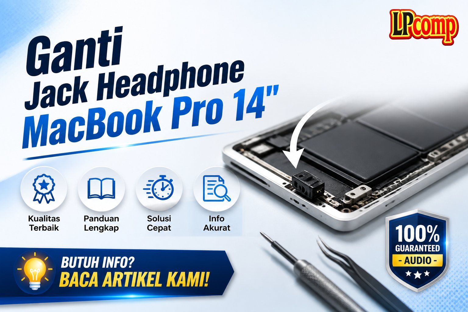 Ganti Jack Headphone MacBook Pro 14"