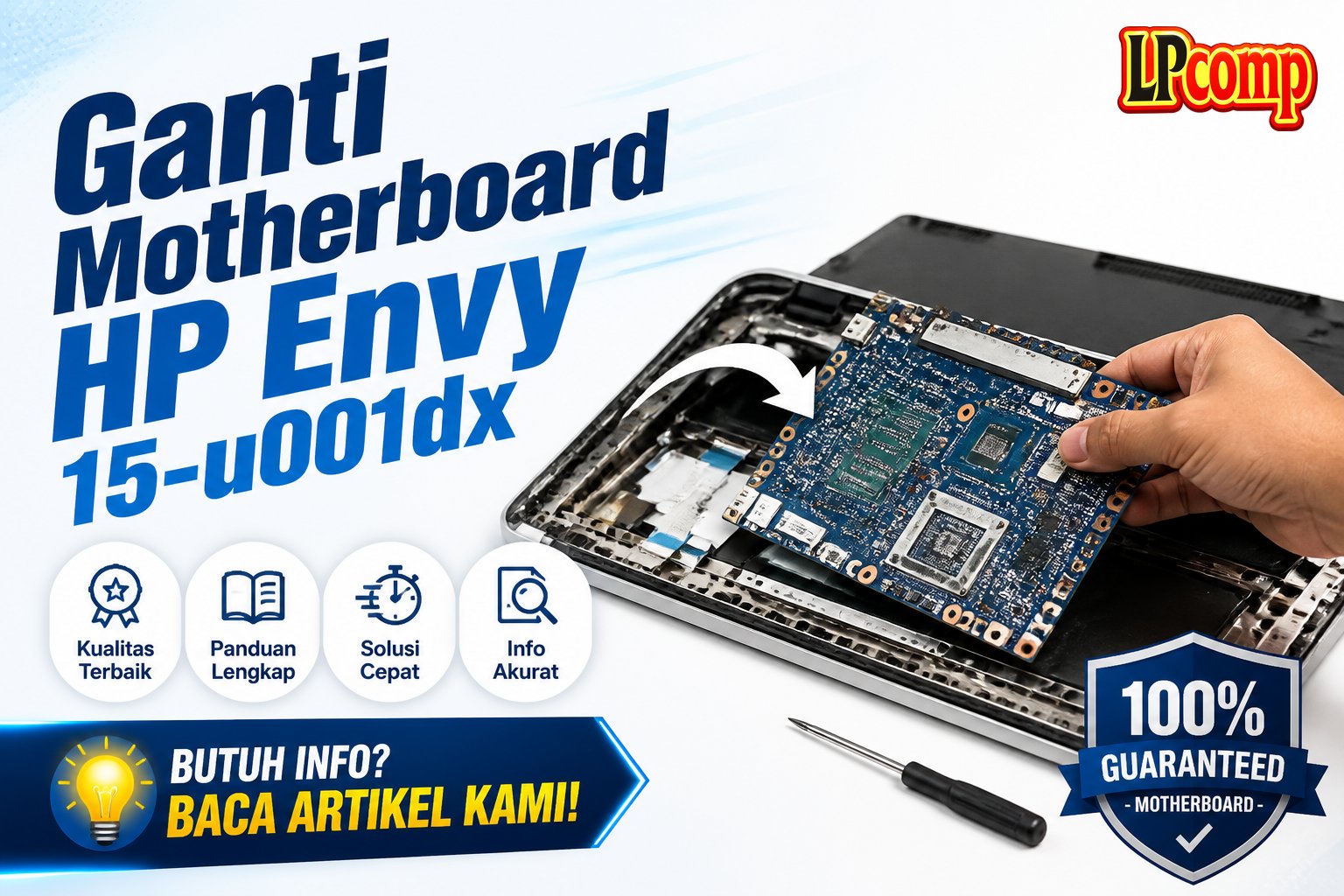 Ganti Motherboard HP Envy 15-u001dx
