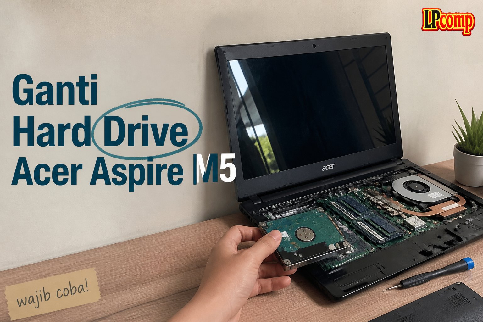 Ganti Hard Drive Acer Aspire M5