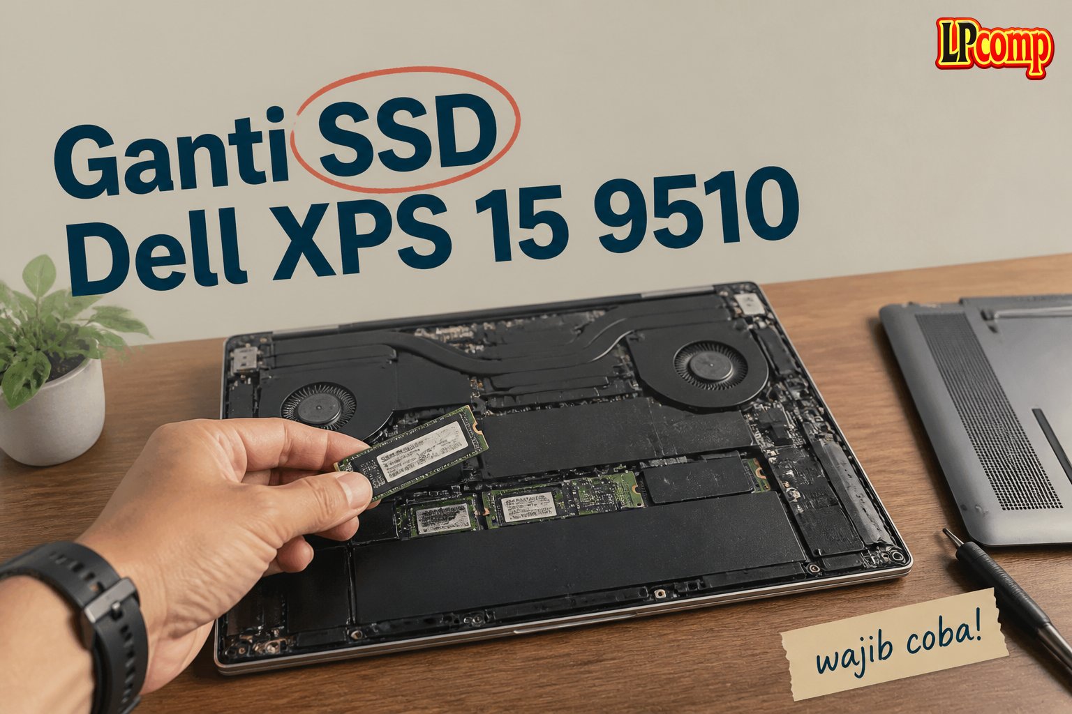 Ganti SSD Dell XPS 15 9510
