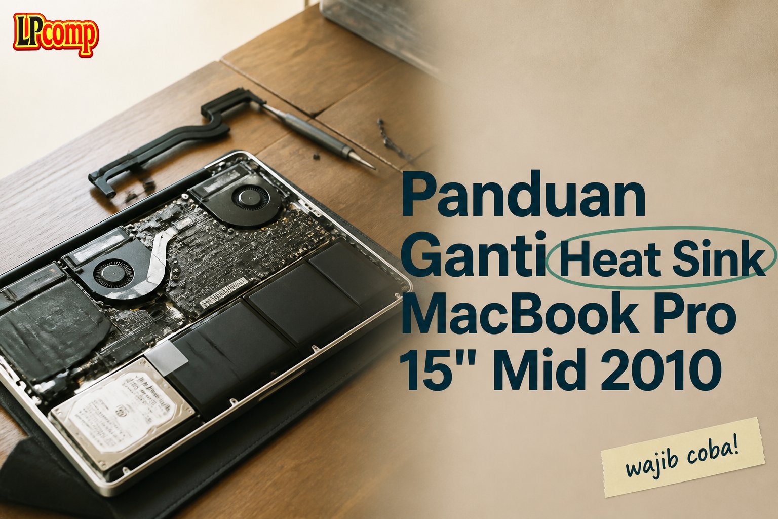Panduan Ganti Heat Sink MacBook Pro 15" Mid 2010