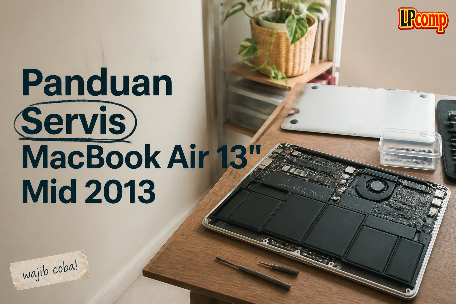 Panduan Servis MacBook Air 13" Mid 2013