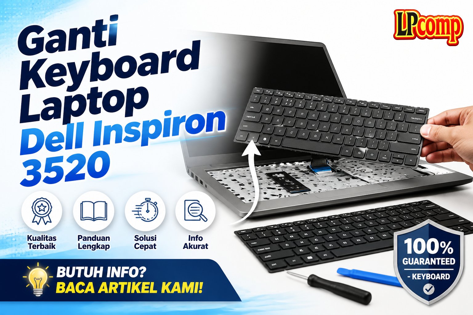 Ganti Keyboard Laptop Dell Inspiron 3520