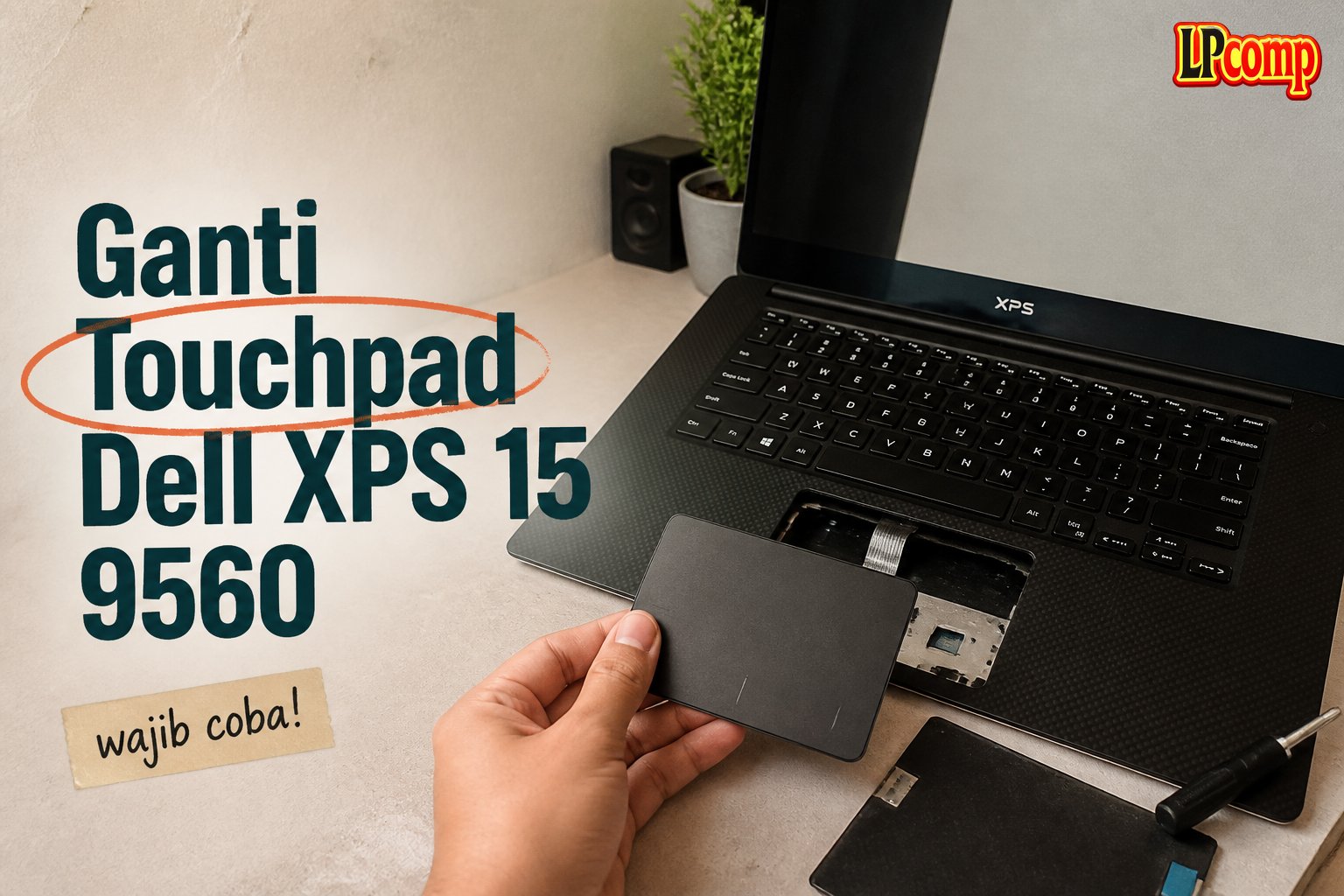 Ganti Touchpad Dell XPS 15 9560