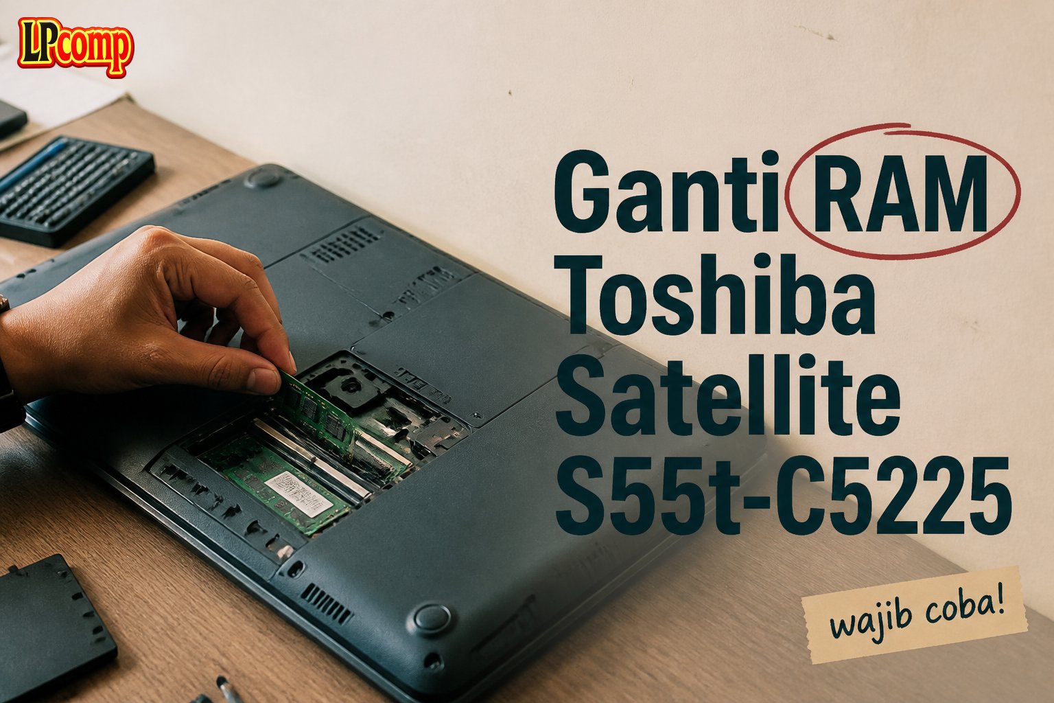 Ganti RAM Toshiba Satellite S55t-C5225