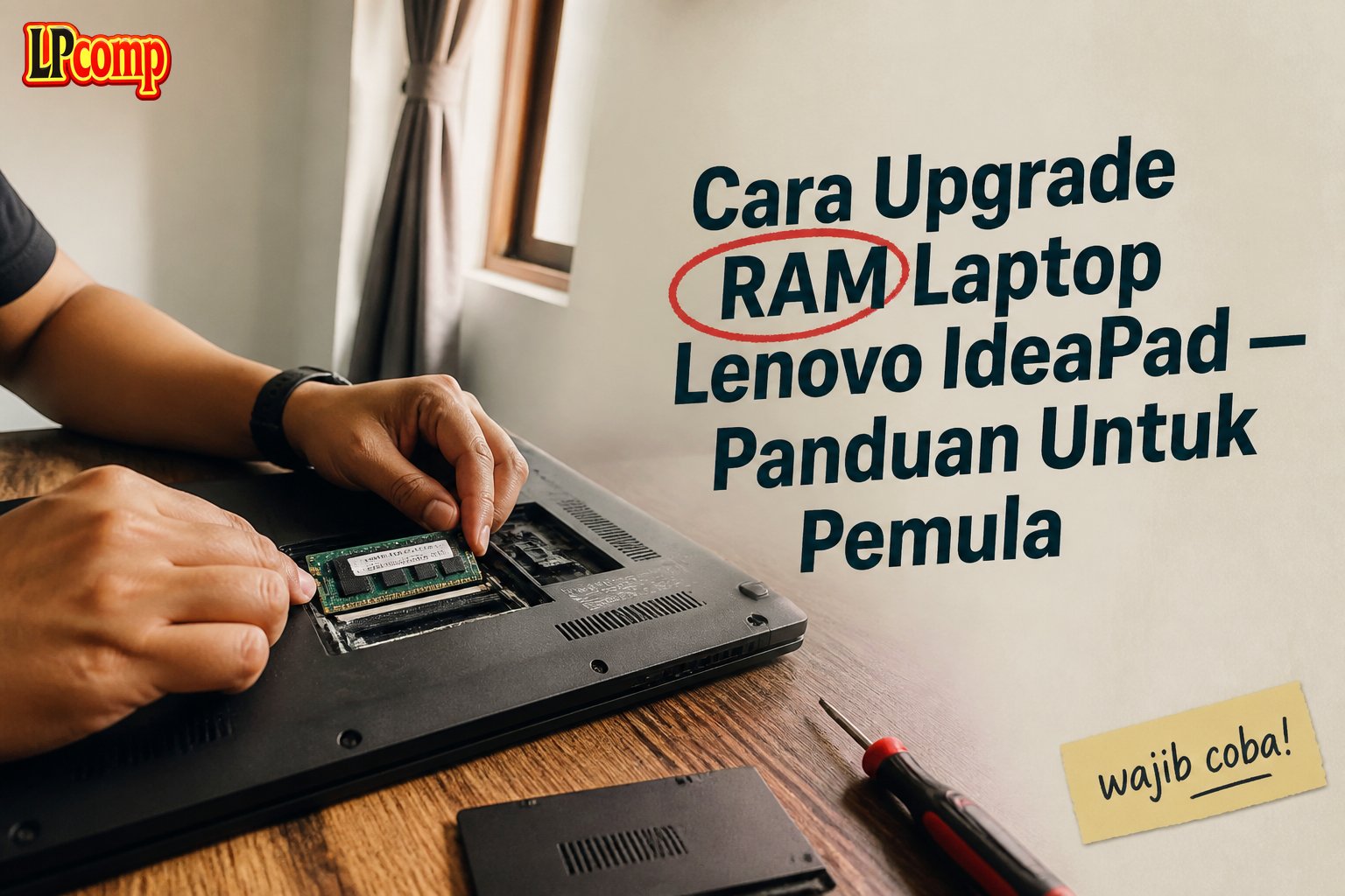 Cara Upgrade RAM Laptop Lenovo IdeaPad — Panduan Untuk Pemula