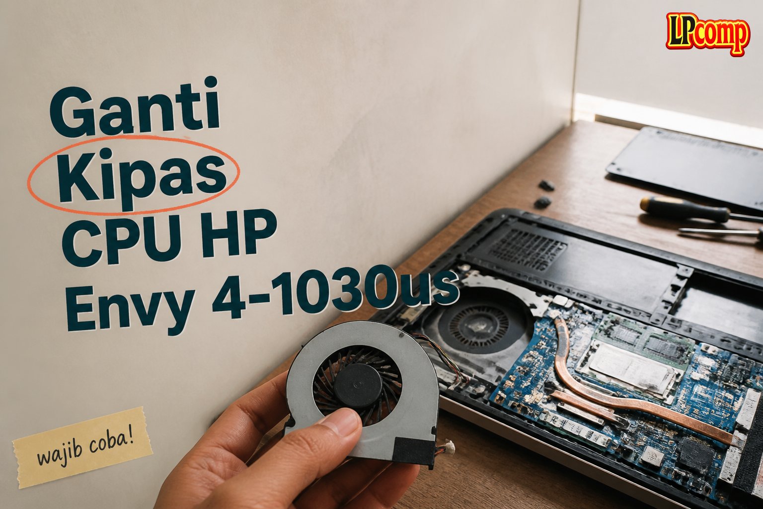 Ganti Kipas CPU HP Envy 4-1030us