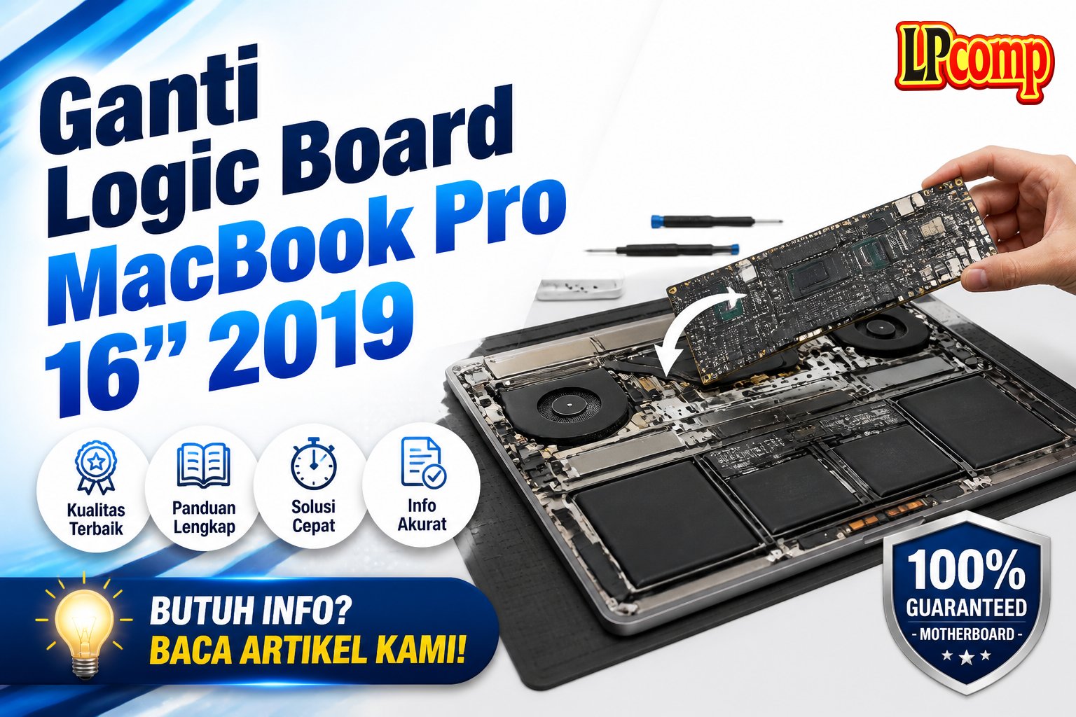 Ganti Logic Board MacBook Pro 16" 2019