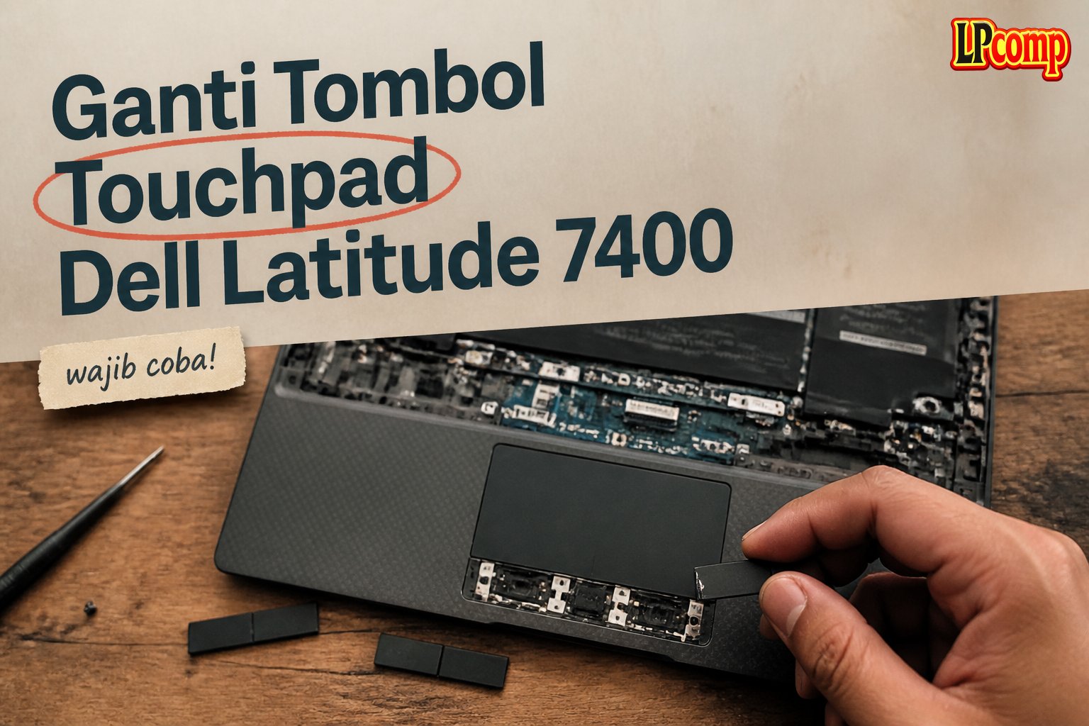 Ganti Tombol Touchpad Dell Latitude 7400