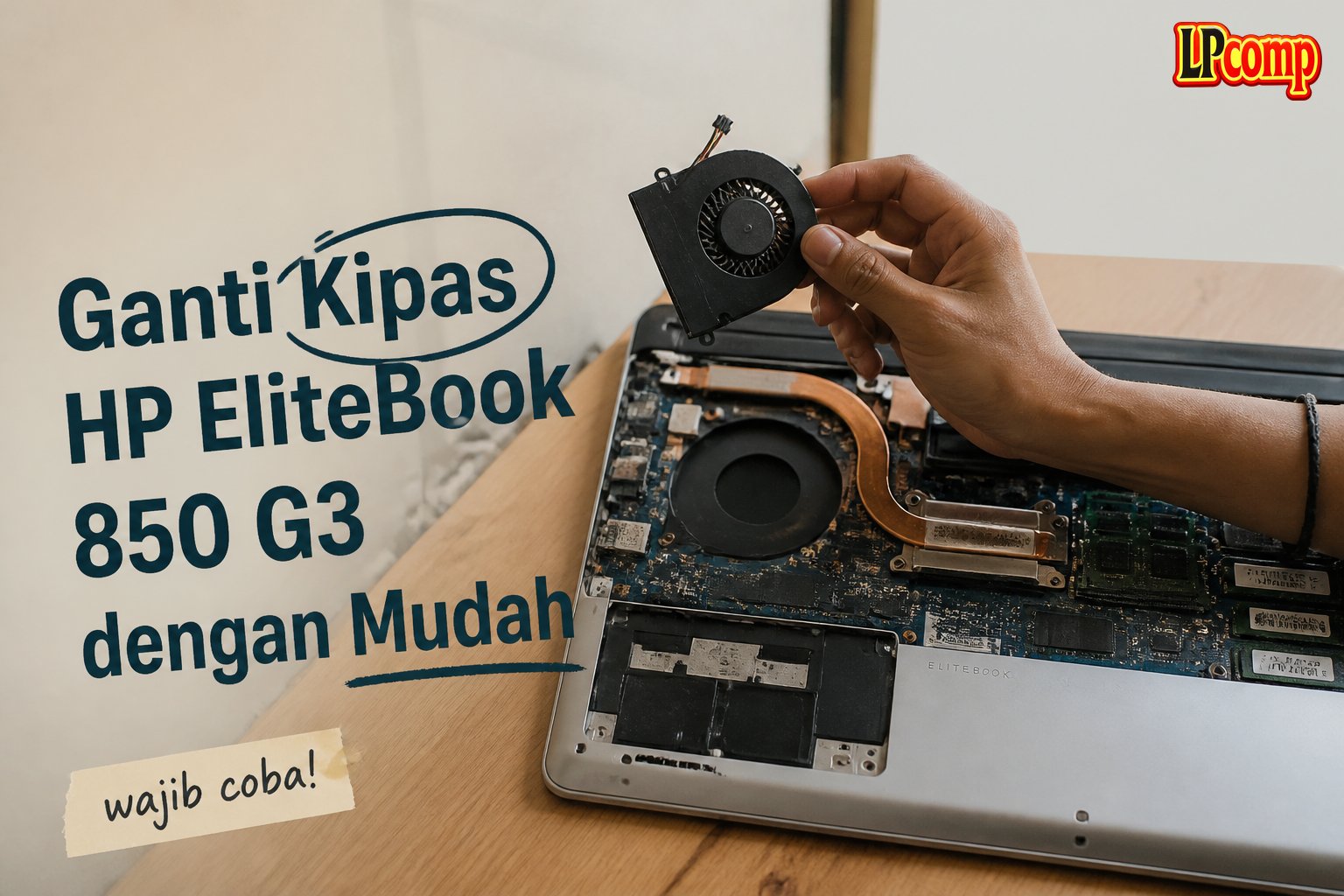 Ganti Kipas HP EliteBook 850 G3 dengan Mudah