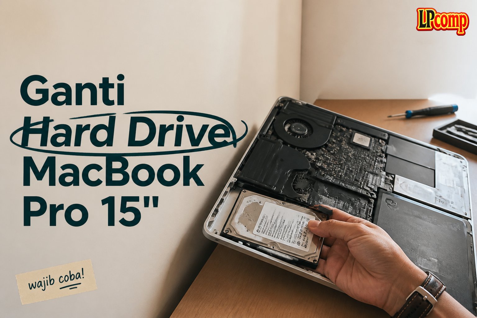 Ganti Hard Drive MacBook Pro 15"