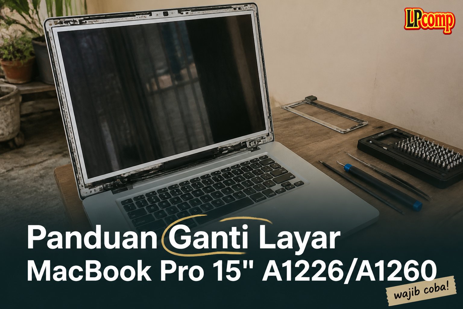 Panduan Ganti Layar MacBook Pro 15" A1226/A1260
