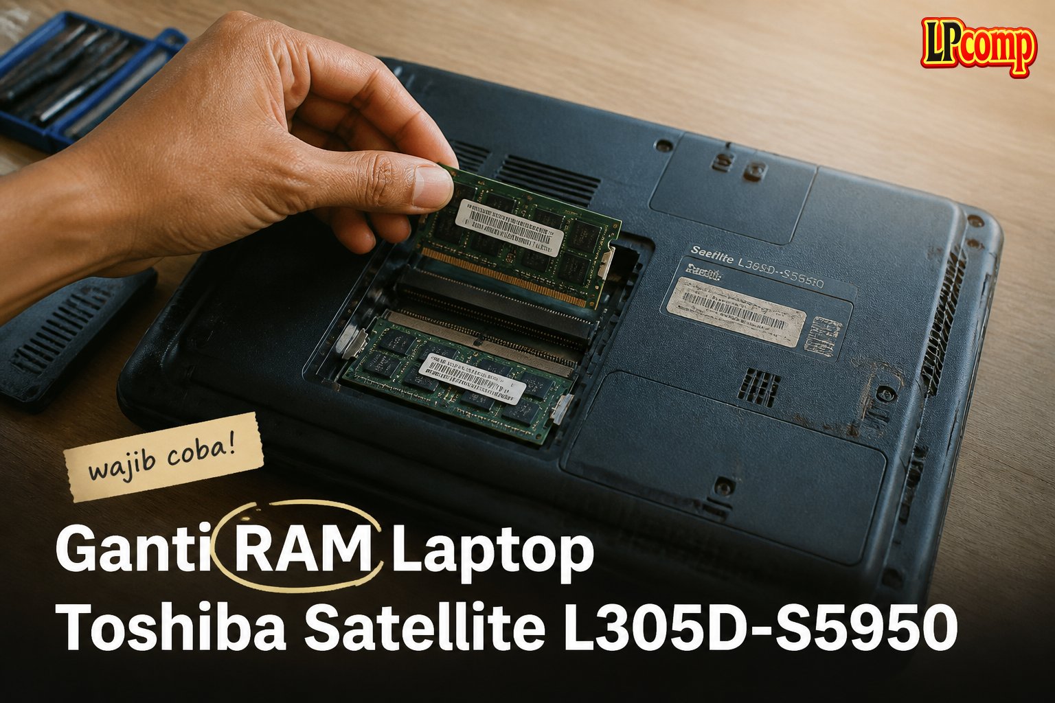 Ganti RAM Laptop Toshiba Satellite L305D-S5950
