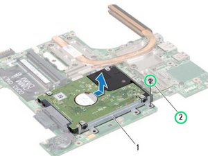 Langkah 1 — Menghilangkan Sekrup Penahan Hard Drive