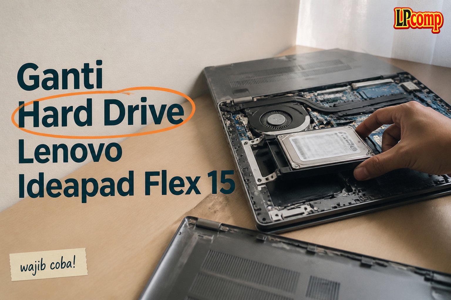 Ganti Hard Drive Lenovo Ideapad Flex 15