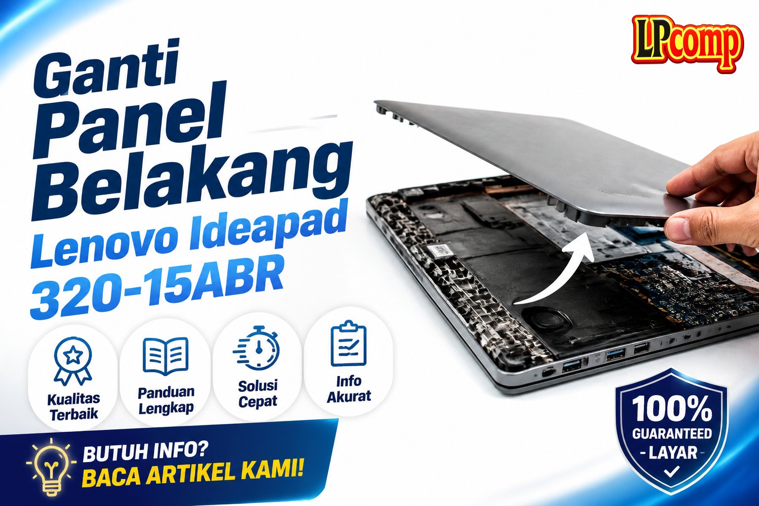 Ganti Panel Belakang Lenovo Ideapad 320-15ABR