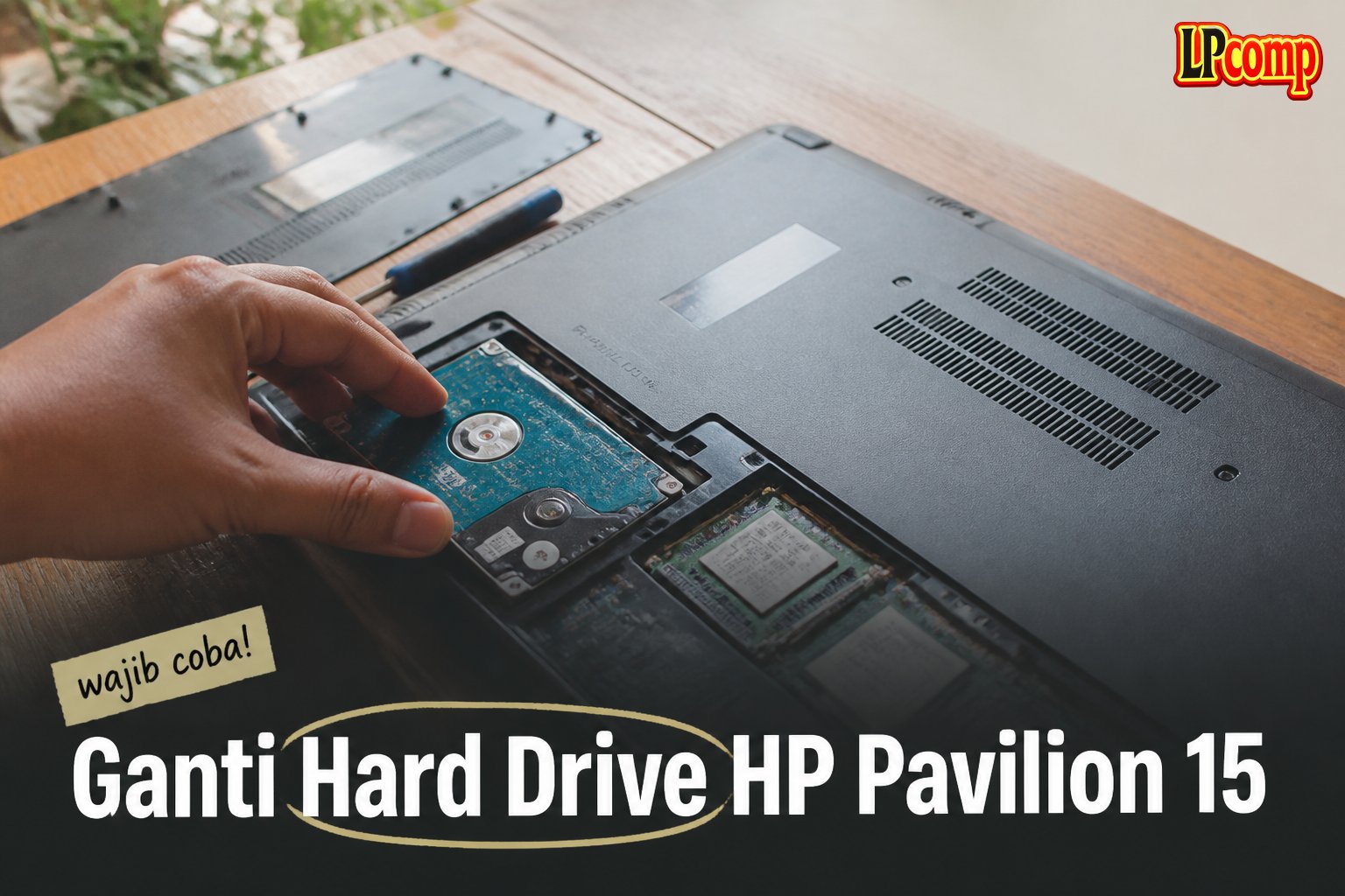 Ganti Hard Drive HP Pavilion 15