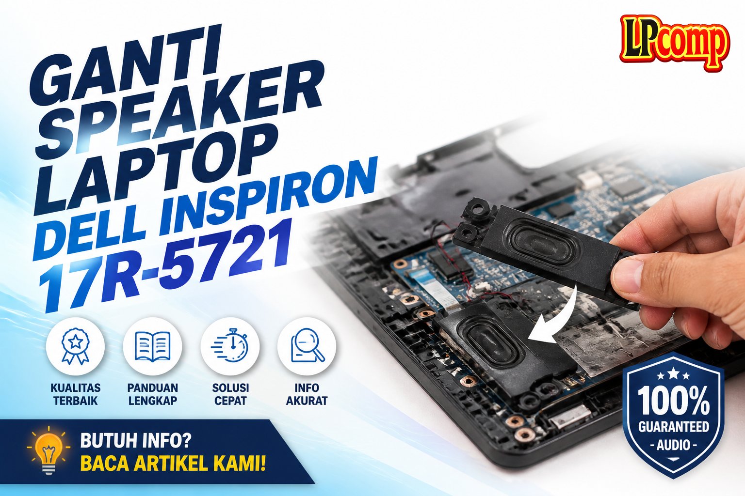 Ganti Speaker Laptop Dell Inspiron 17R-5721
