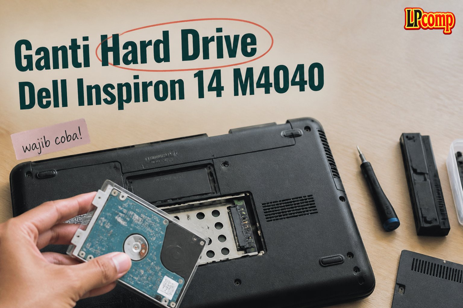 Ganti Hard Drive Dell Inspiron 14 M4040