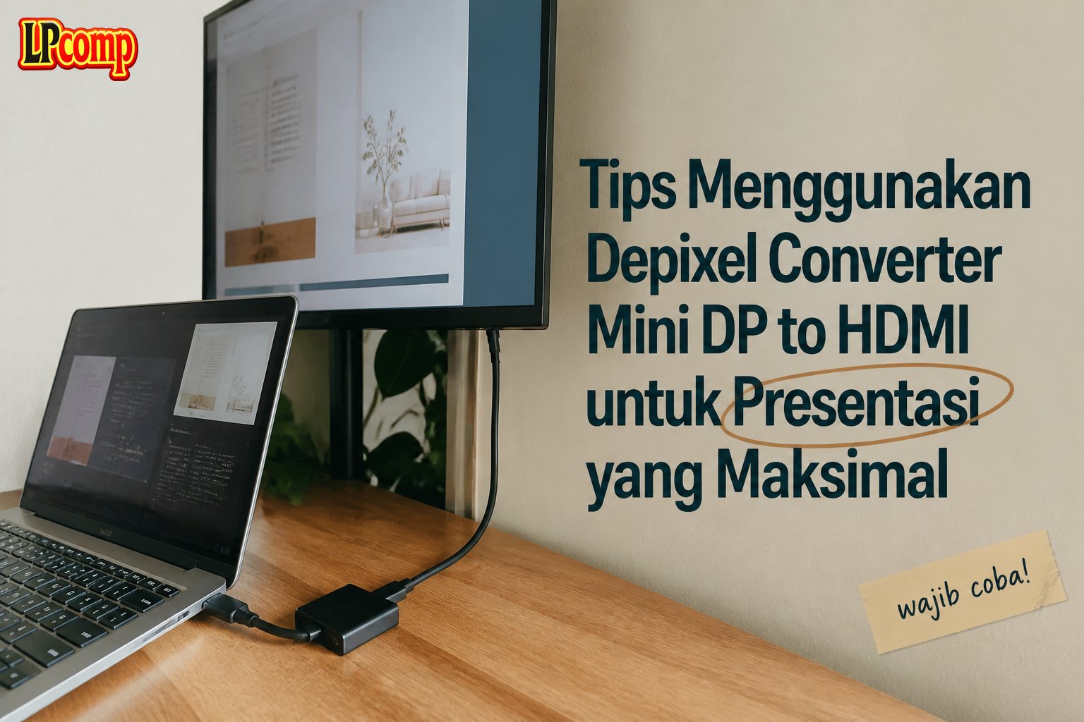 Tips Menggunakan Depixel Converter Mini DP to HDMI untuk Presentasi yang Maksimal