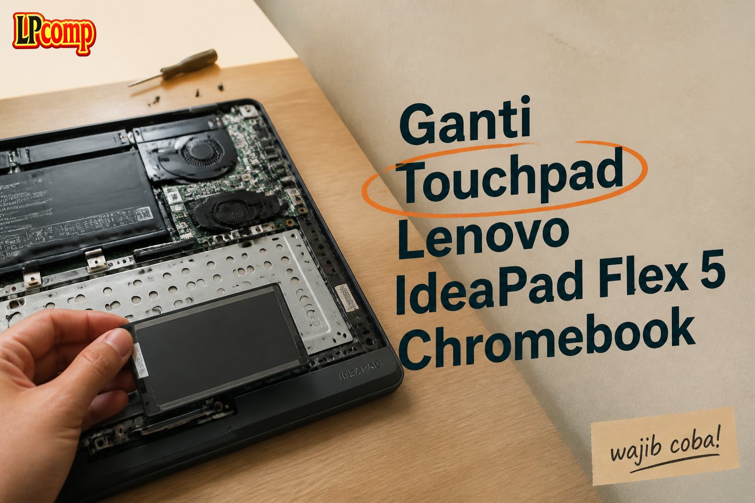 Ganti Touchpad Lenovo IdeaPad Flex 5 Chromebook