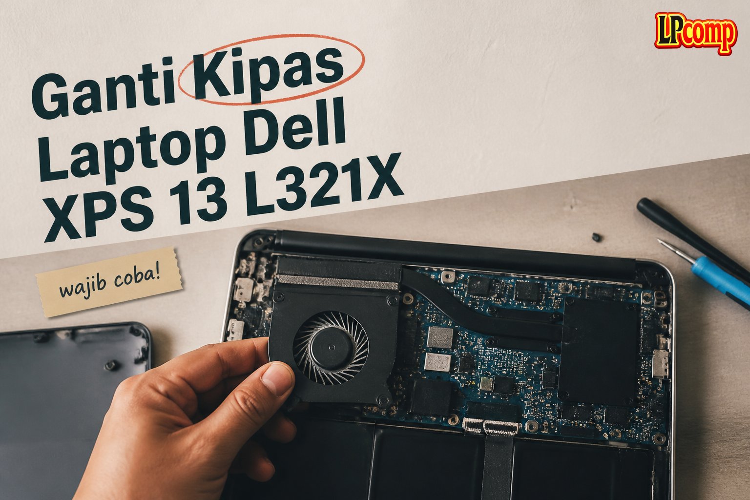 Ganti Kipas Laptop Dell XPS 13 L321X