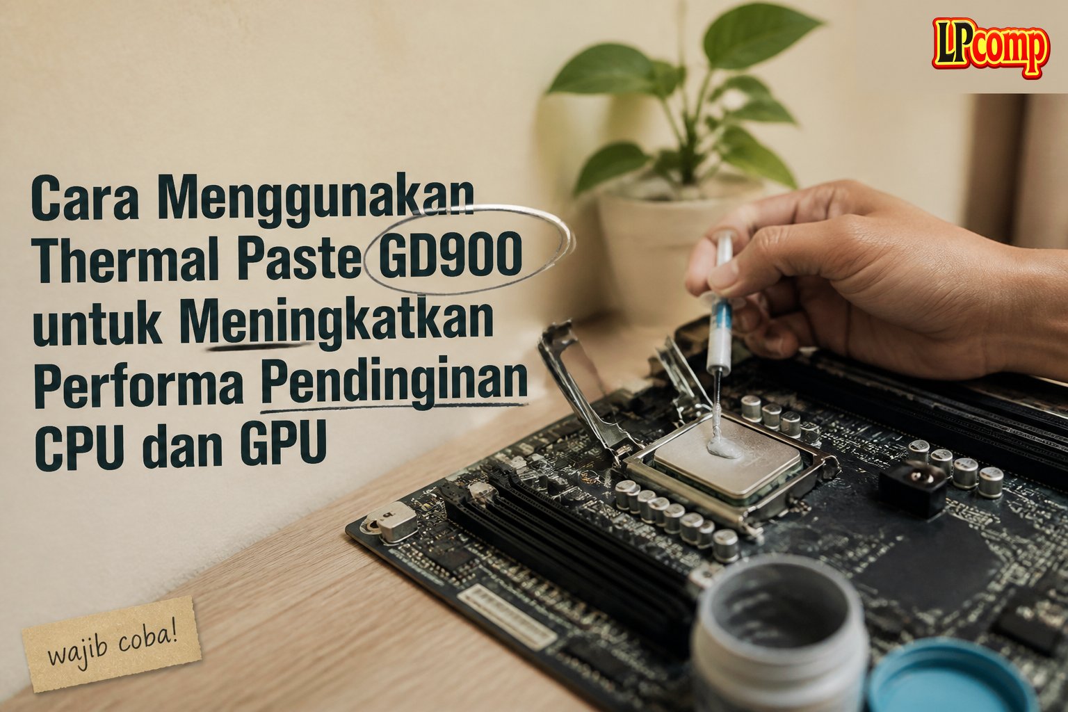 Cara Menggunakan Thermal Paste GD900 untuk Meningkatkan Performa Pendinginan CPU dan GPU