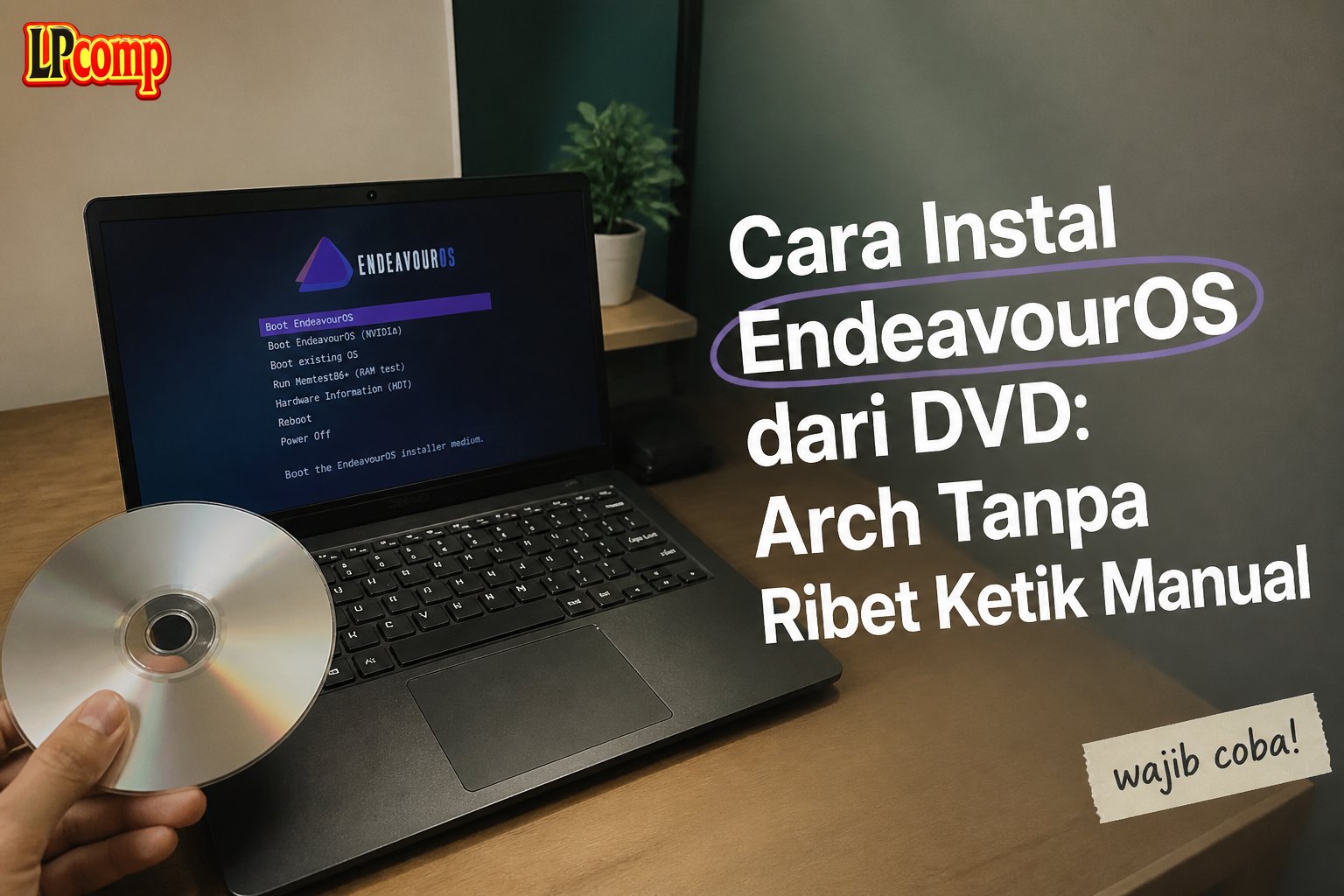 Cara Instal EndeavourOS dari DVD: Arch Tanpa Ribet Ketik Manual