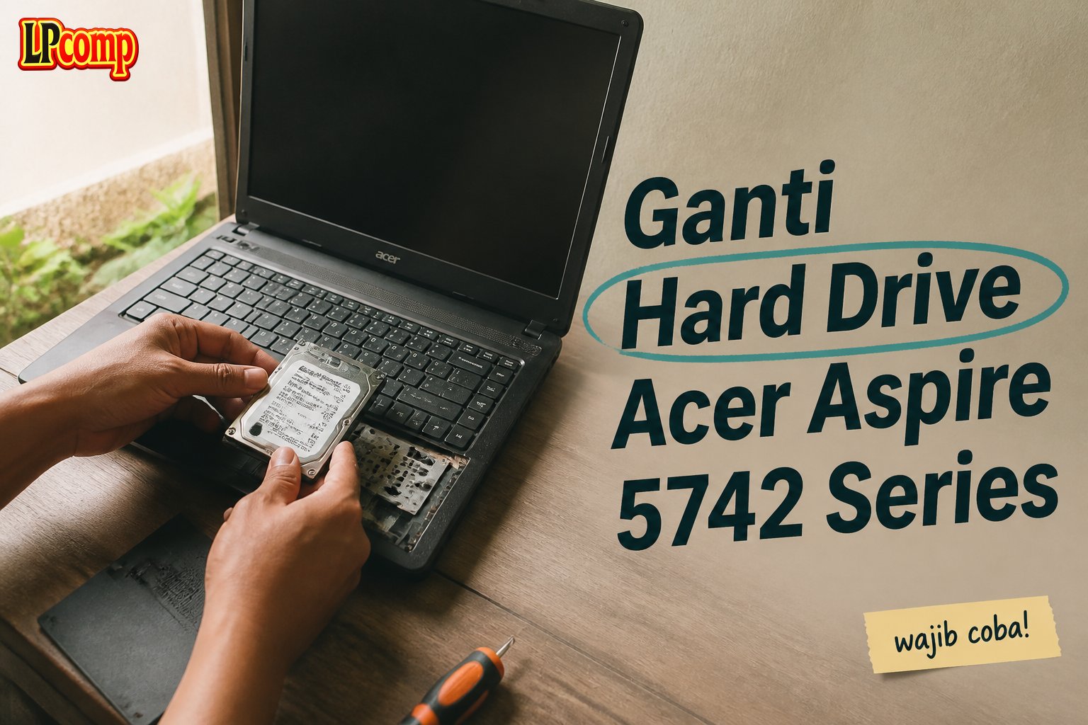 Ganti Hard Drive Acer Aspire 5742 Series
