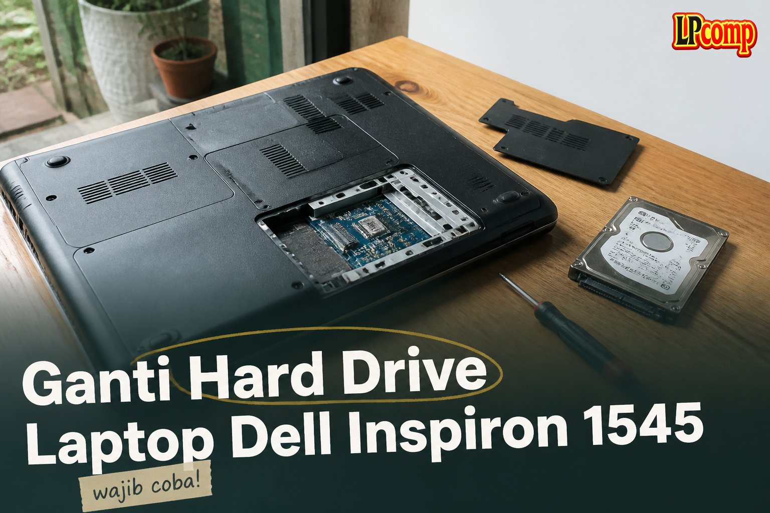 Ganti Hard Drive Laptop Dell Inspiron 1545