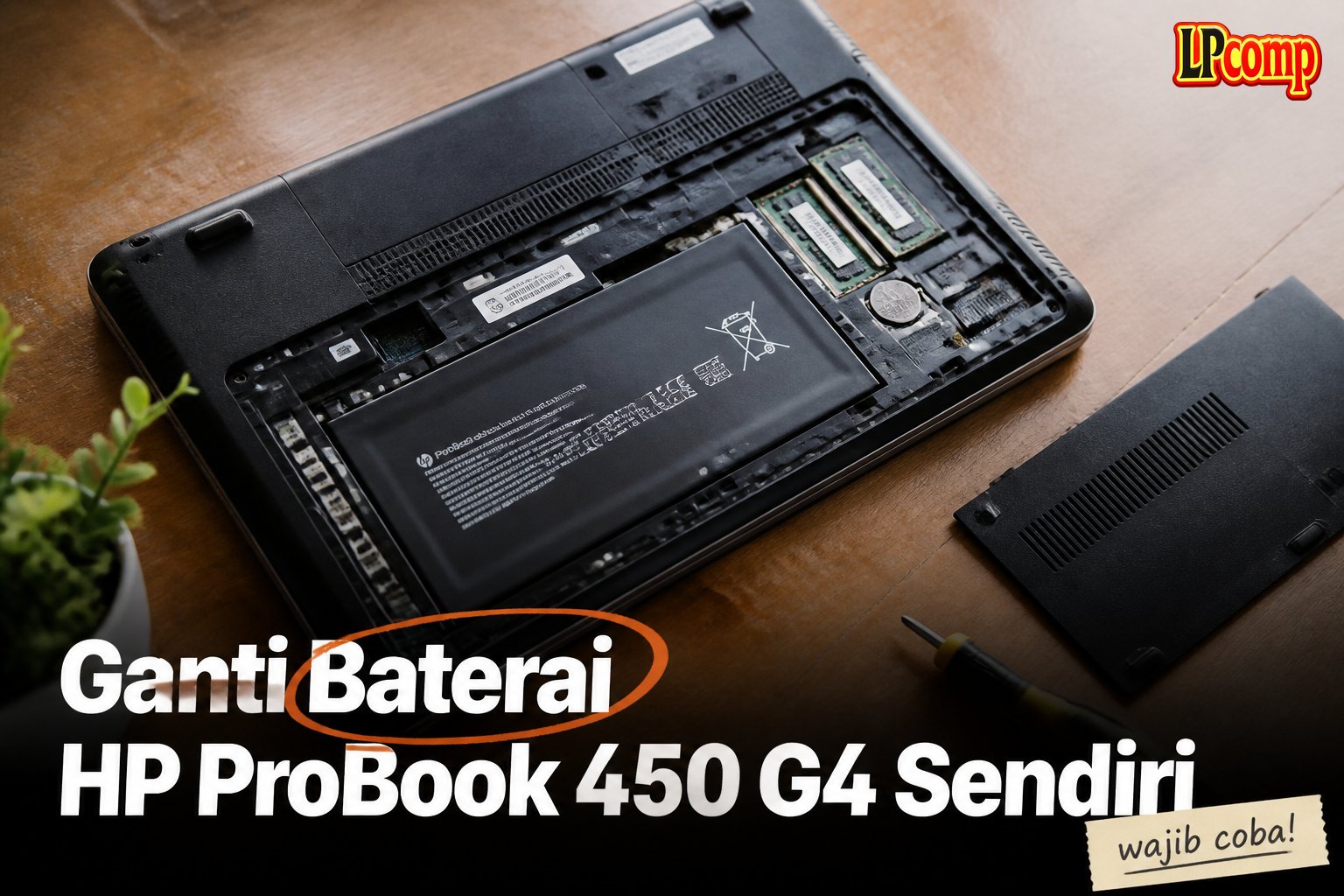 Ganti Baterai HP ProBook 450 G4 Sendiri