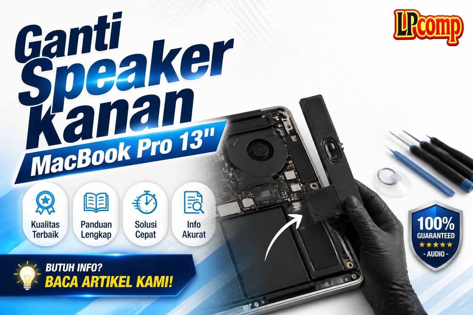 Ganti Speaker Kanan MacBook Pro 13"