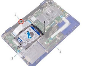 Langkah 3 — Melepas Sekrup Hard Drive