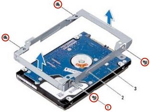 Langkah 4 — Memasang Hard Drive Baru