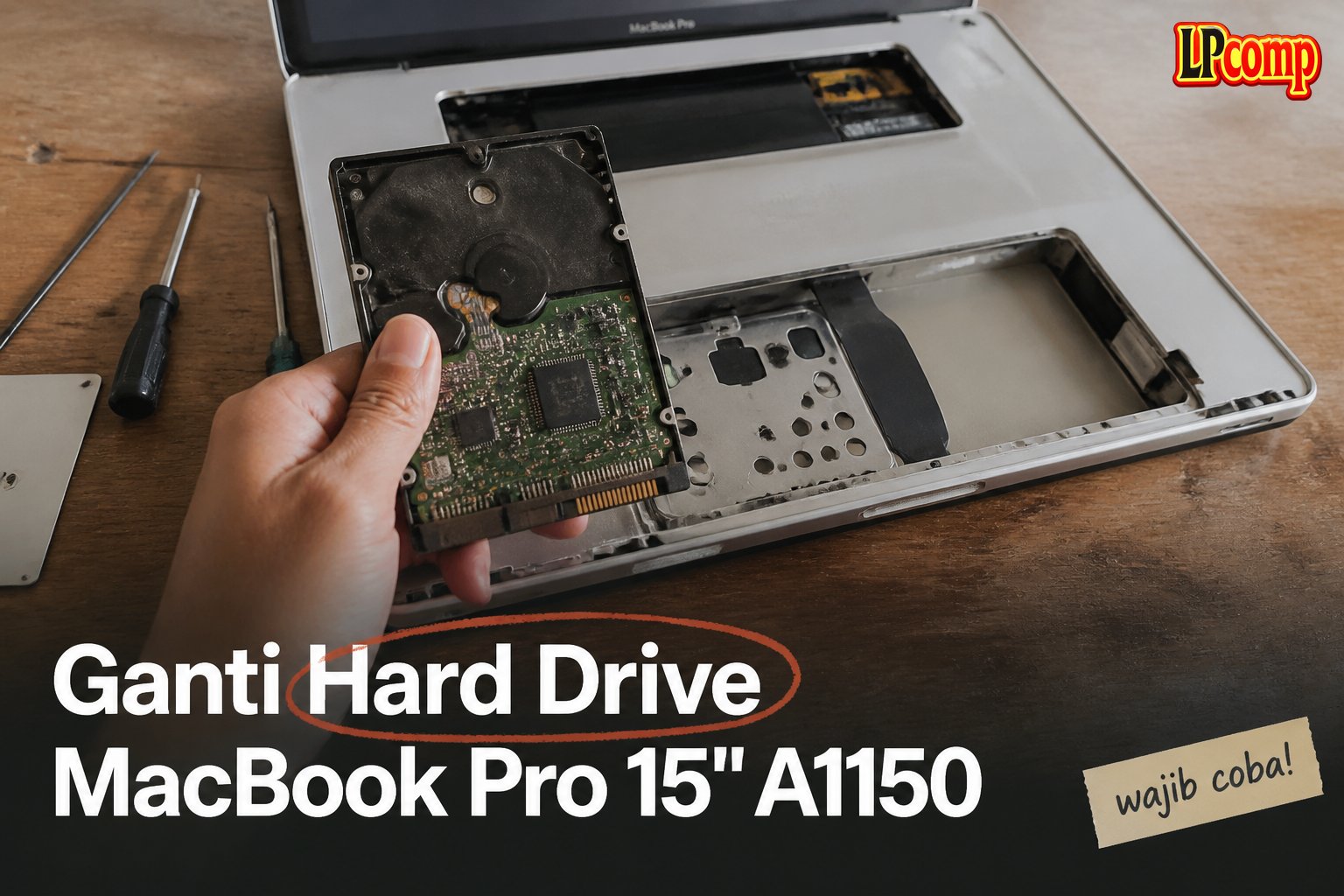 Ganti Hard Drive MacBook Pro 15" A1150