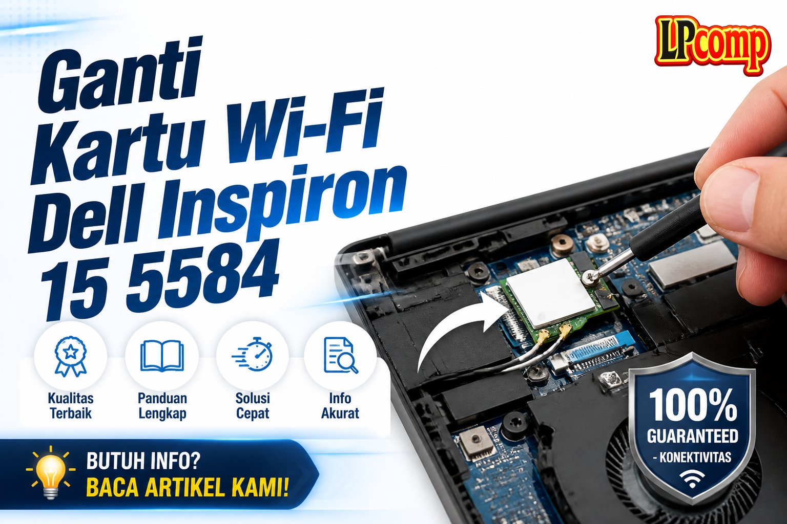 Ganti Kartu Wi-Fi Dell Inspiron 15 5584