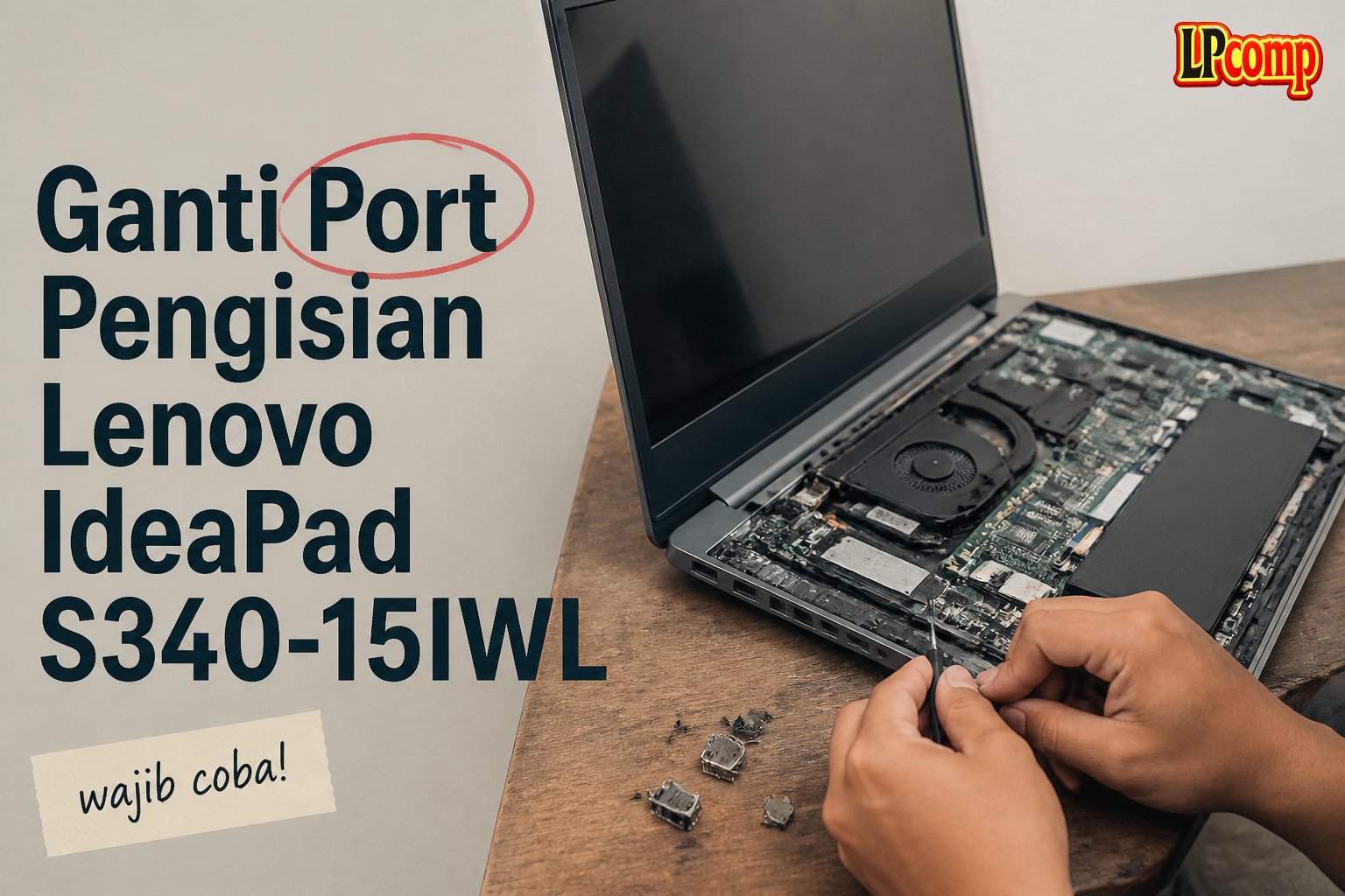 Ganti Port Pengisian Lenovo IdeaPad S340-15IWL
