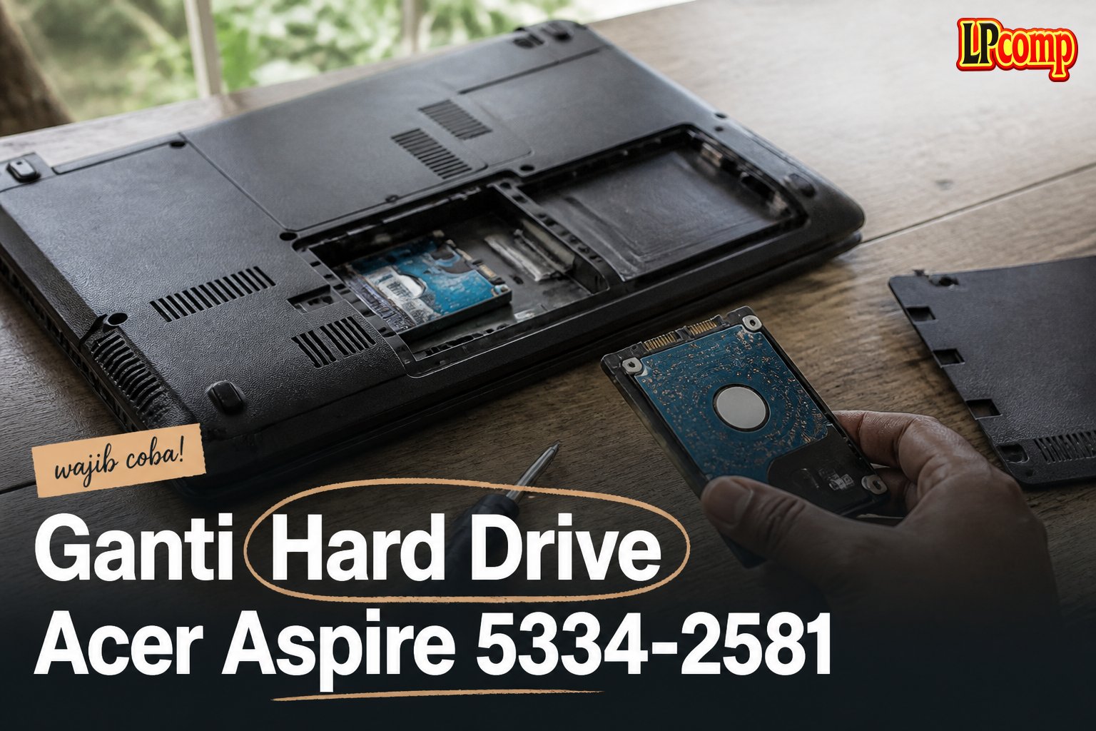 Ganti Hard Drive Acer Aspire 5334-2581