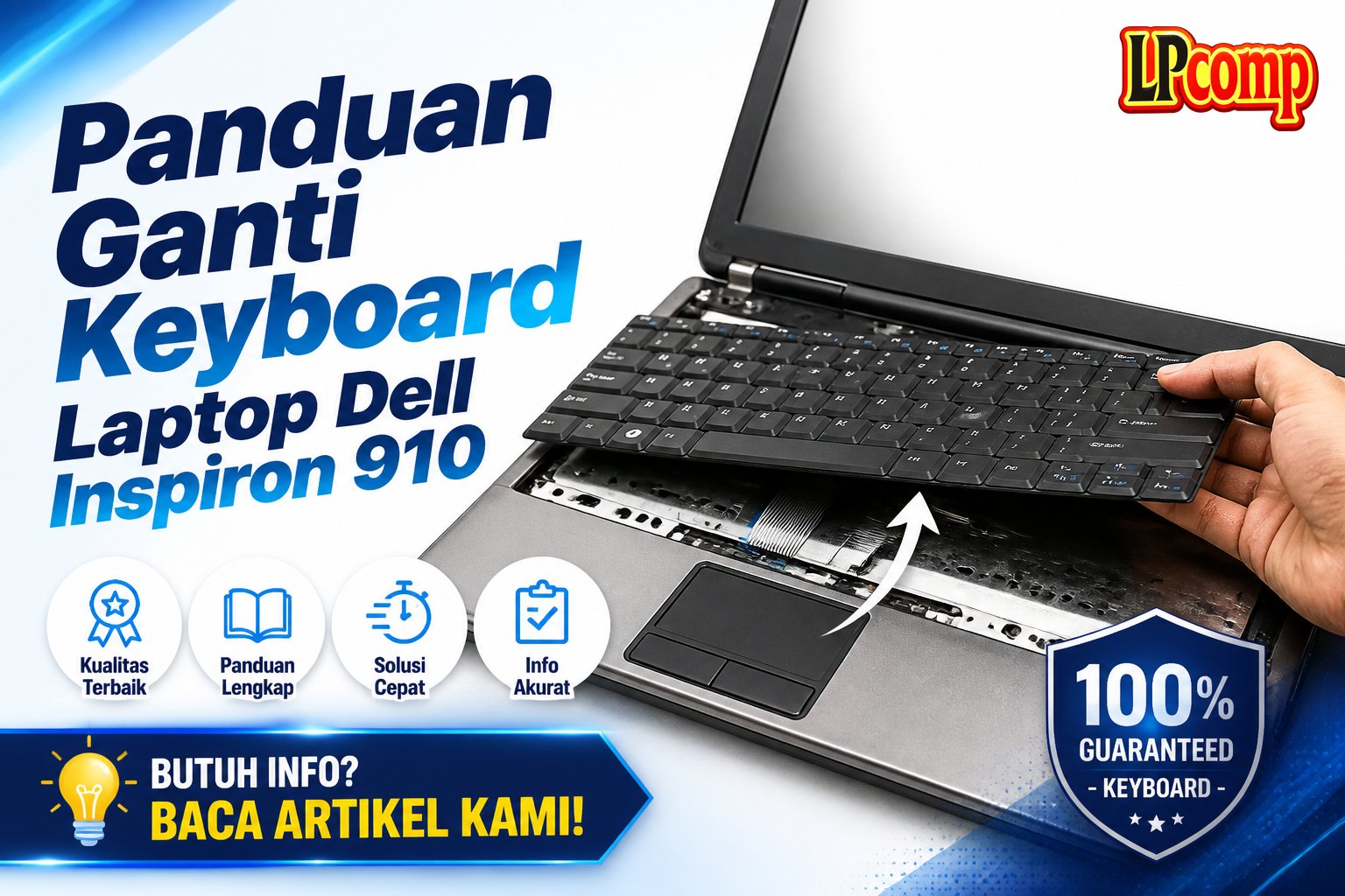 Panduan Ganti Keyboard Laptop Dell Inspiron 910