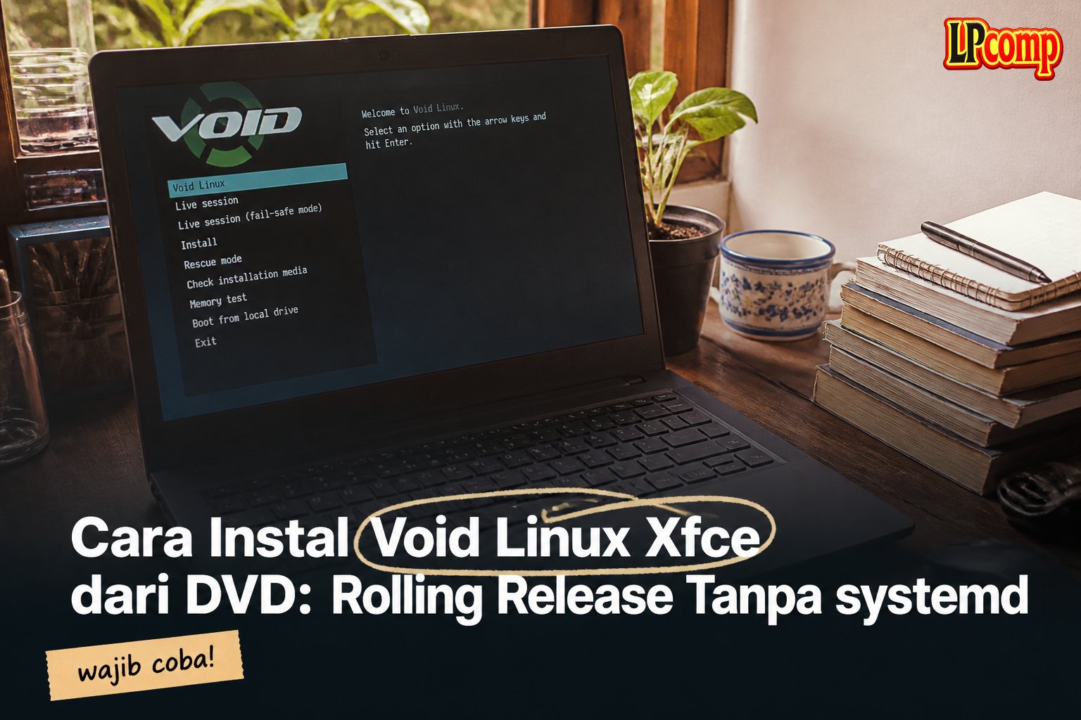 Cara Instal Void Linux Xfce dari DVD: Rolling Release Tanpa systemd
