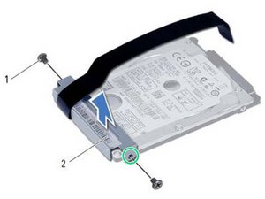 Langkah 6 — Pasang Bracket ke Hard Drive Baru