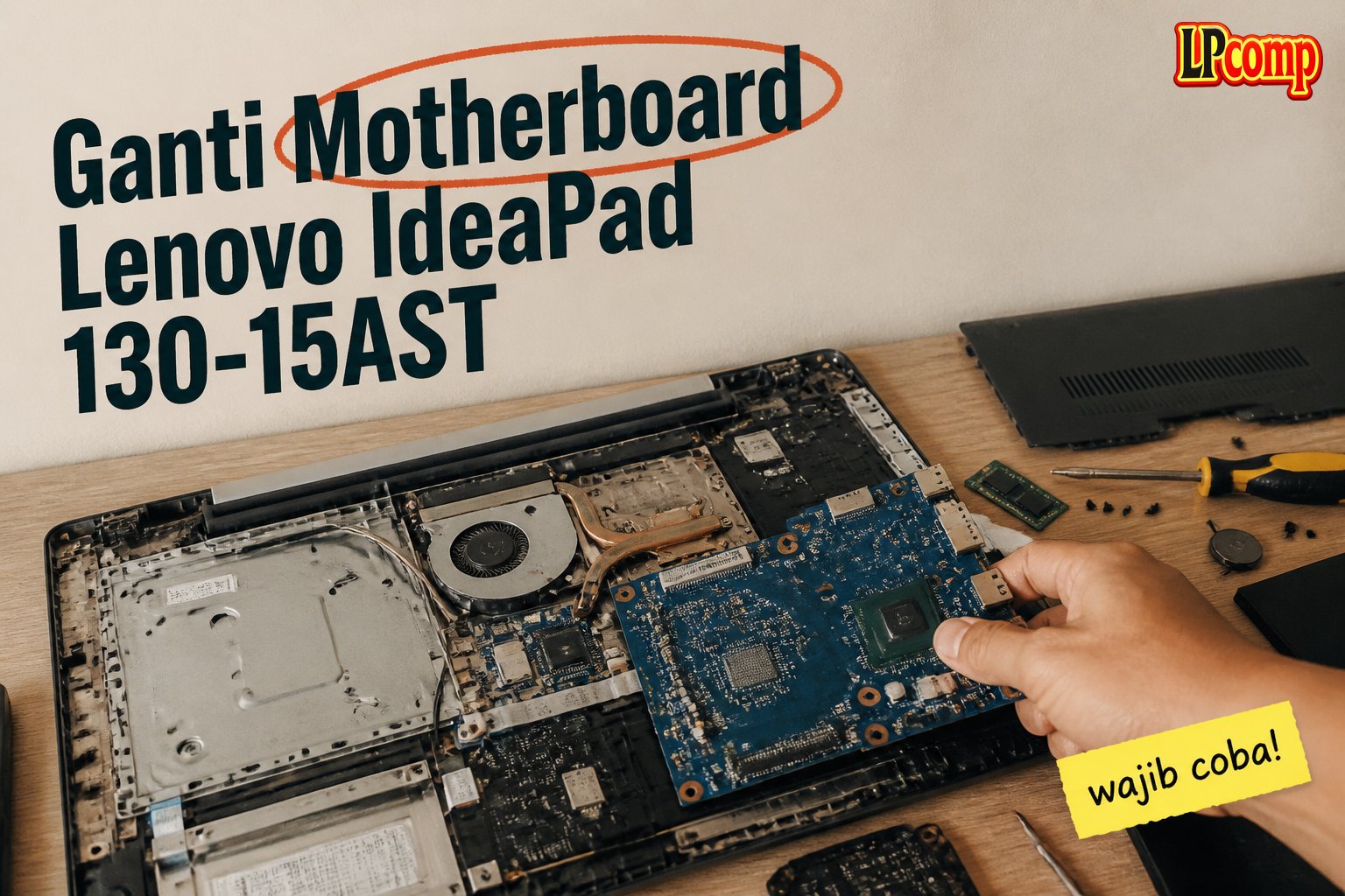 Ganti Motherboard Lenovo IdeaPad 130-15AST