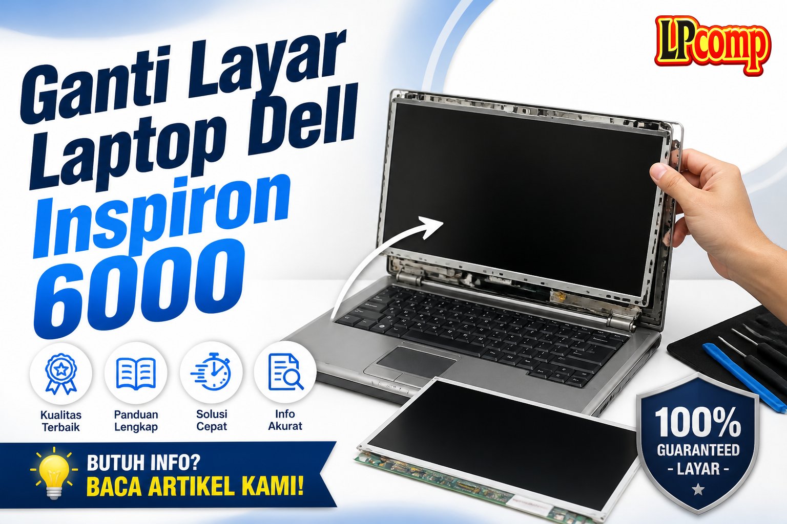 Ganti Layar Laptop Dell Inspiron 6000