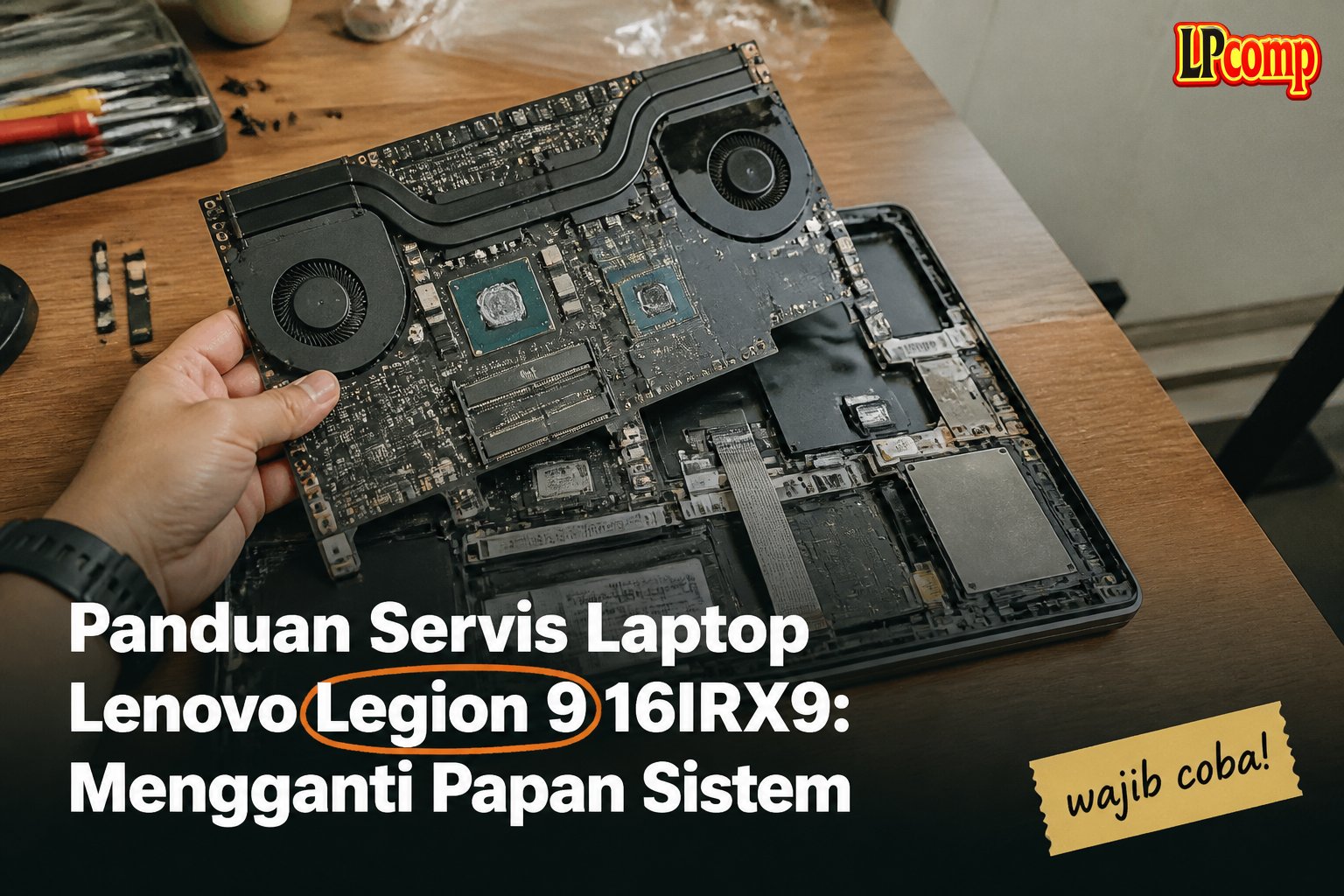 Panduan Servis Laptop Lenovo Legion 9 16IRX9: Mengganti Papan Sistem
