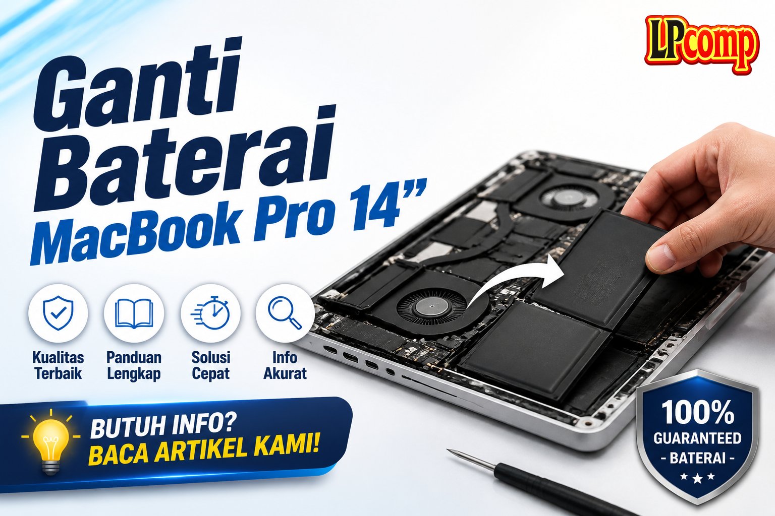 Ganti Baterai MacBook Pro 14"