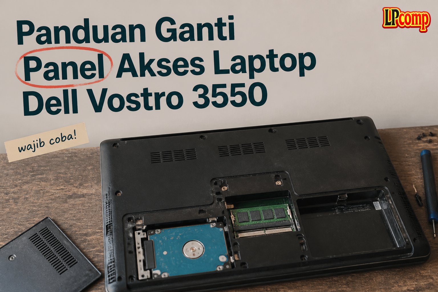 Panduan Ganti Panel Akses Laptop Dell Vostro 3550
